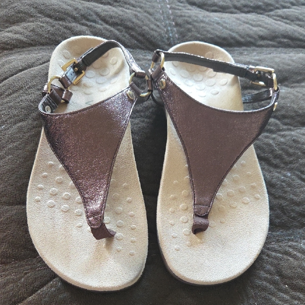 Vionic Metallic Brown Sandals - image 1